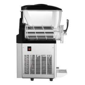 VEVOR Commercial Slushy Machine, 12L Single Tank Frozen Drink Machine, 48 Cups Stainless Steel Margarita Smoothie Frozen Drink Maker