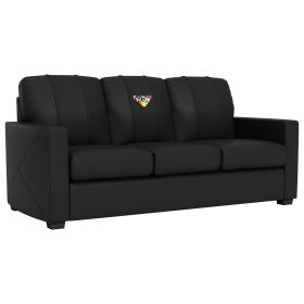 Silver Sofa with Billiards Logo Panel