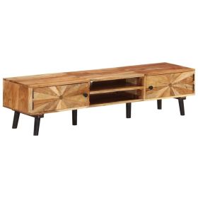 TV Cabinet Natural wood Solid acacia wood Storage TV Cabinet