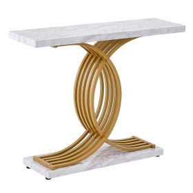 VEVOR Narrow Console Sofa Table, 39.4 inches Behind Couch Table, 1-Tier Long Entryway Table and Skinny Hallway Table