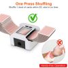 Fast 2-Deck Rechargeable Card Shuffler – 2-Sec Shuffle, Auto & Manual Modes, 2000 mAh Battery for 2 300 Decks, Fits Poker/UNO/Narrow Cards