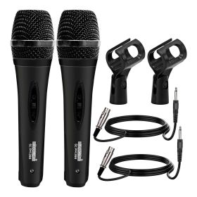 5 CORE Microphone Dynamic Vocal Handheld Mic Cardioid Unidirectional Microfono w On Off Switch + XLR Audio Cable for Singing Karaoke Public Speak (Color: Model)